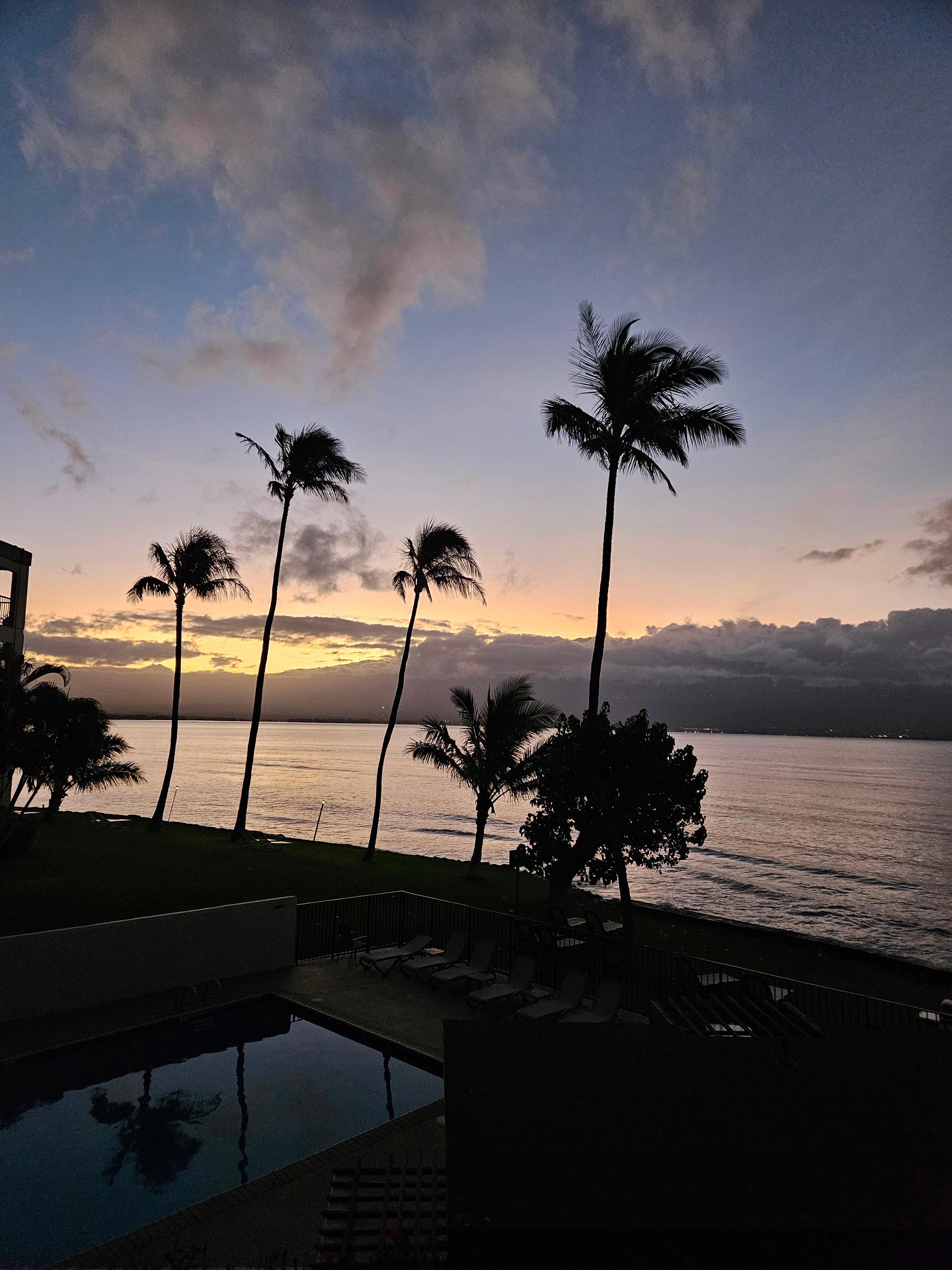 Morning sunrise from the lanai
