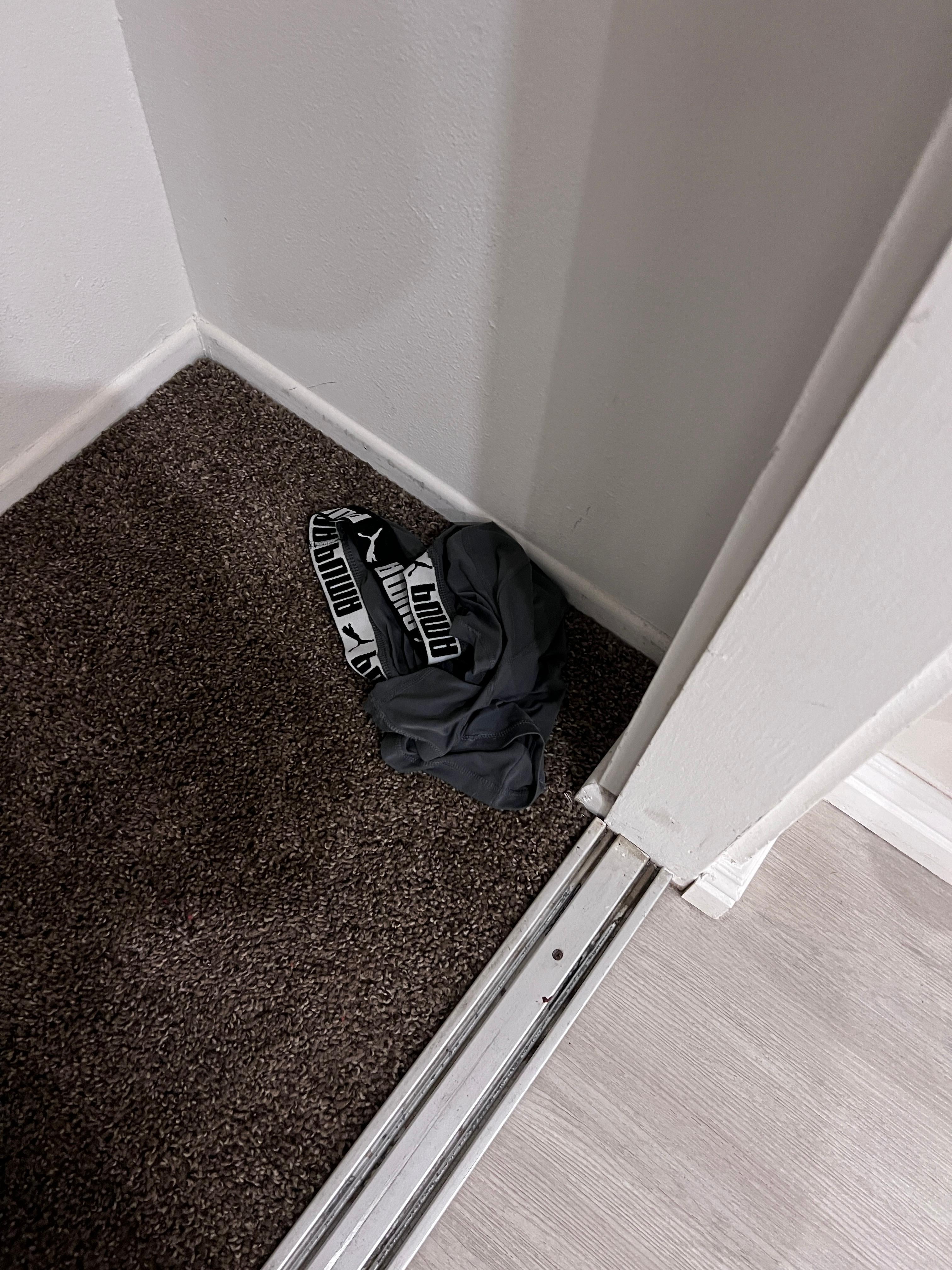 Dirty underwear on the floor when I checked in