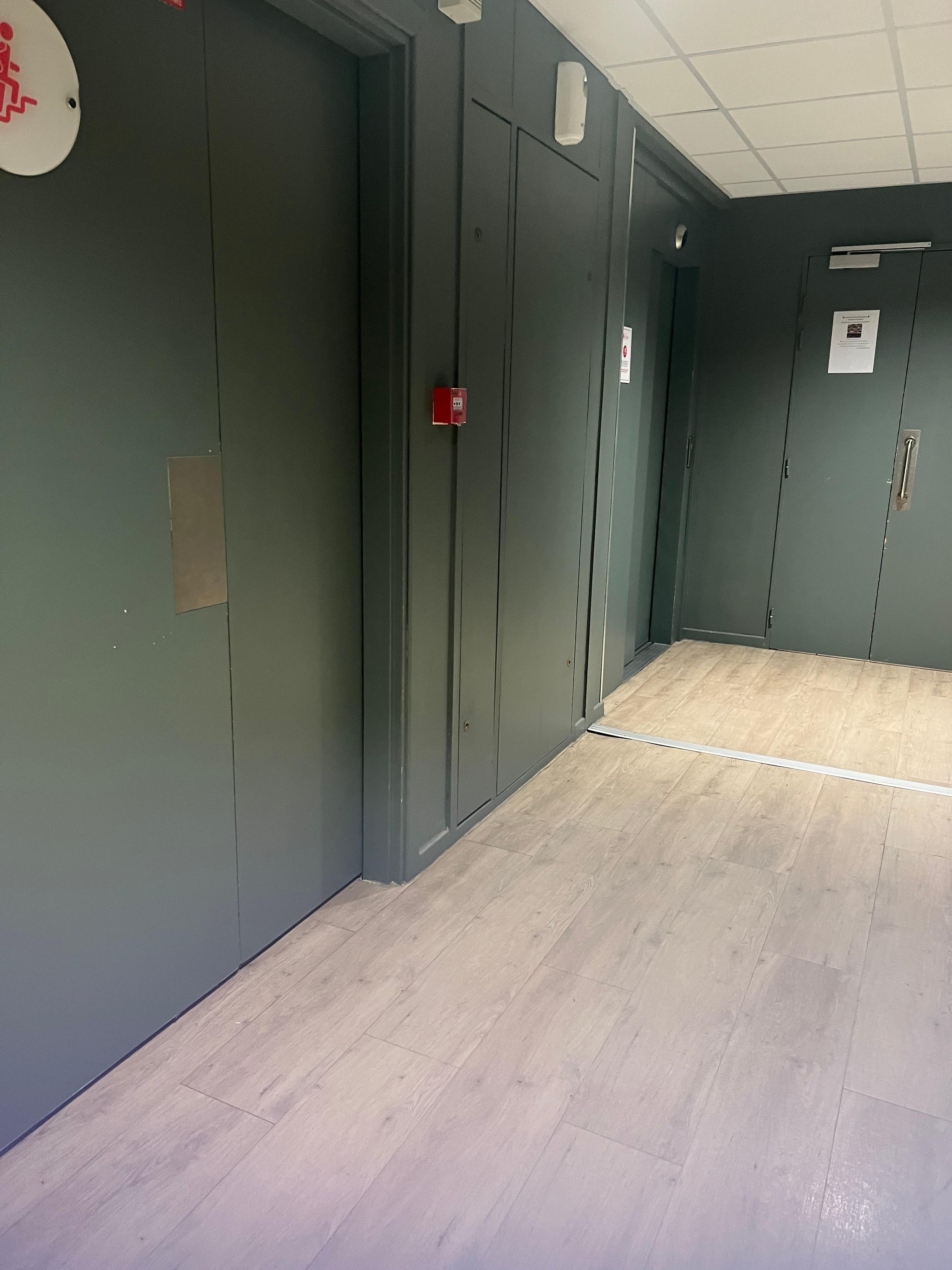 This is the hallway as I get off the elevator to my room. Can you say UGLY!