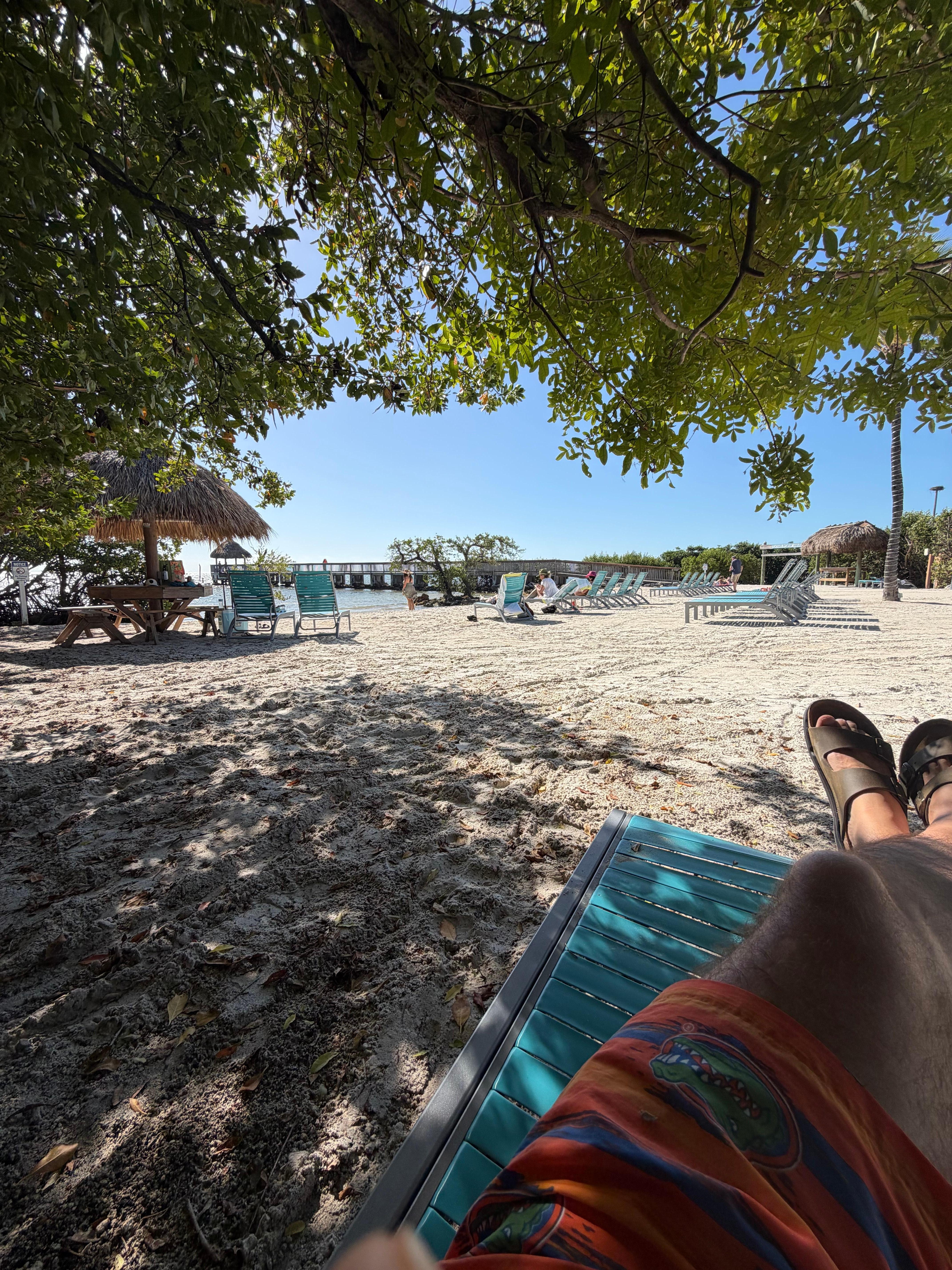 Beach, not a ton of shade
