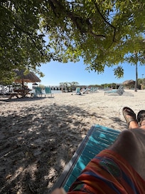 Beach, not a ton of shade