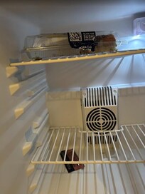 Hotel staff left their own food in my refrigerator.