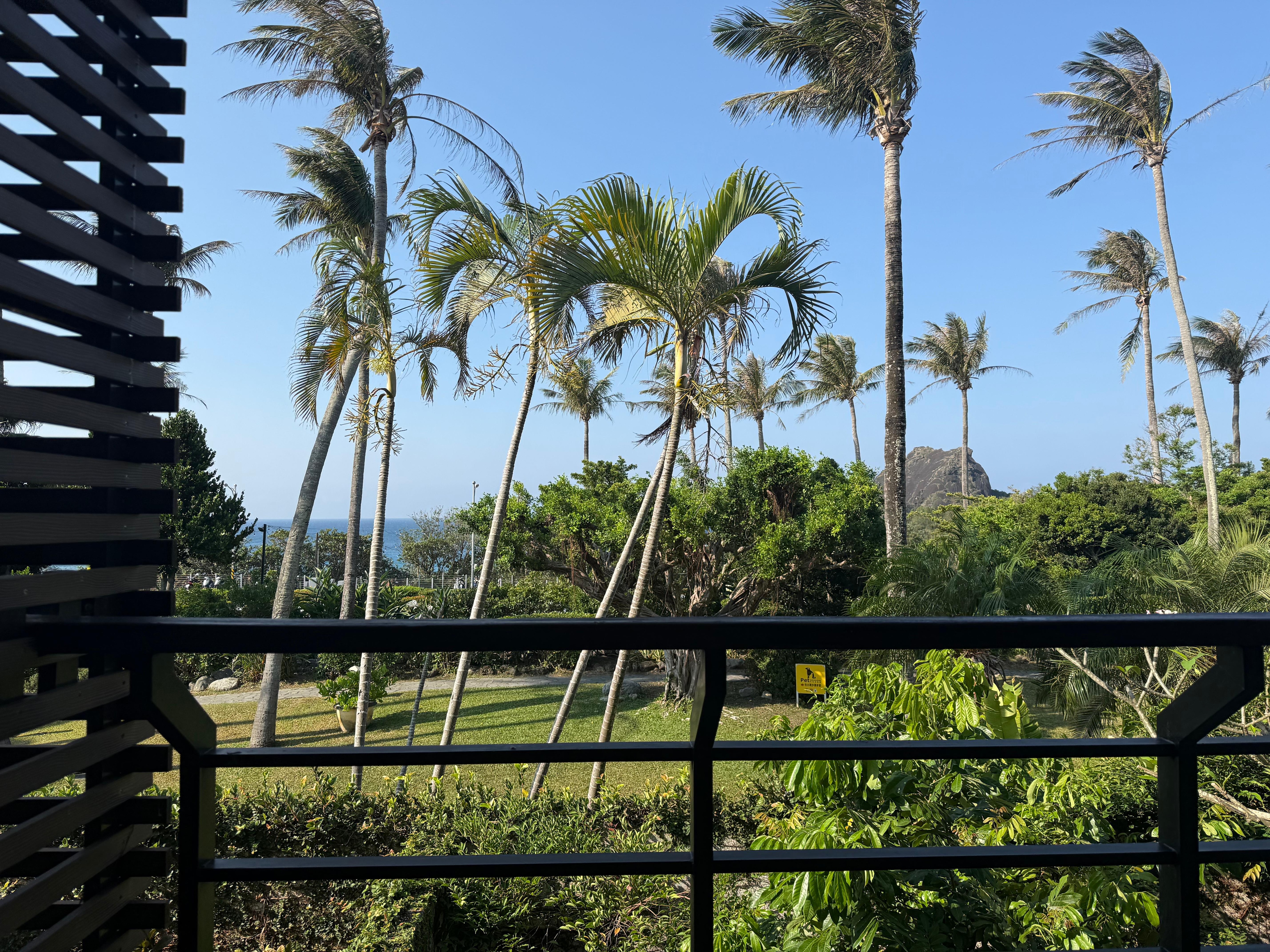 The view from our room’s balcony. 