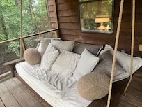 Porch swing bed