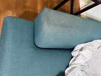 Dirty sofa arm