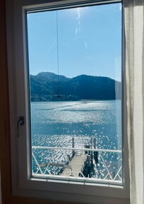 Blick vom Wohnzimmer