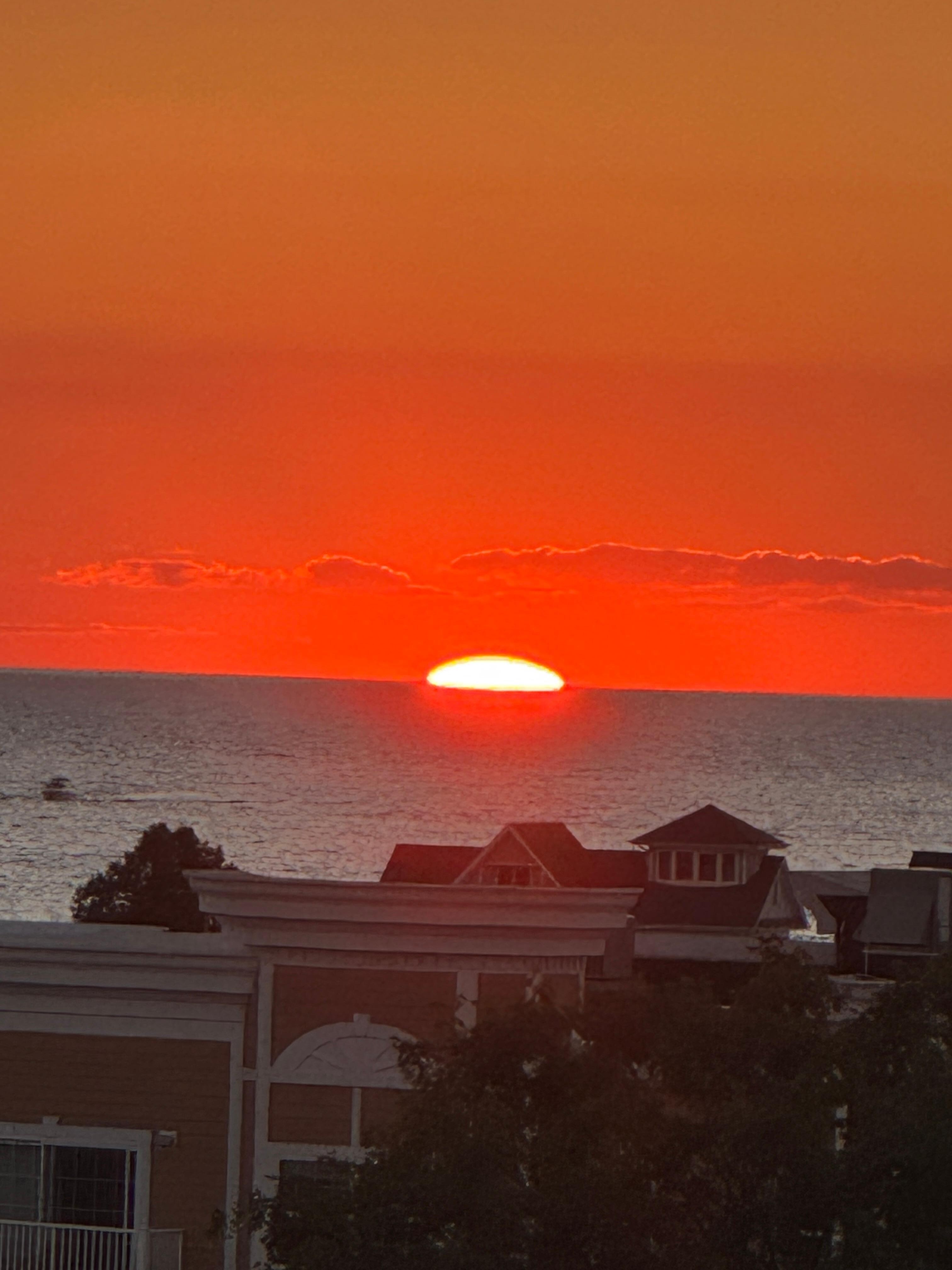 Sunset from the roof top patio