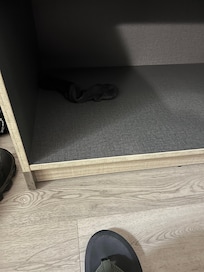 Dirty sock in room