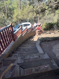 Parking, steps to front door