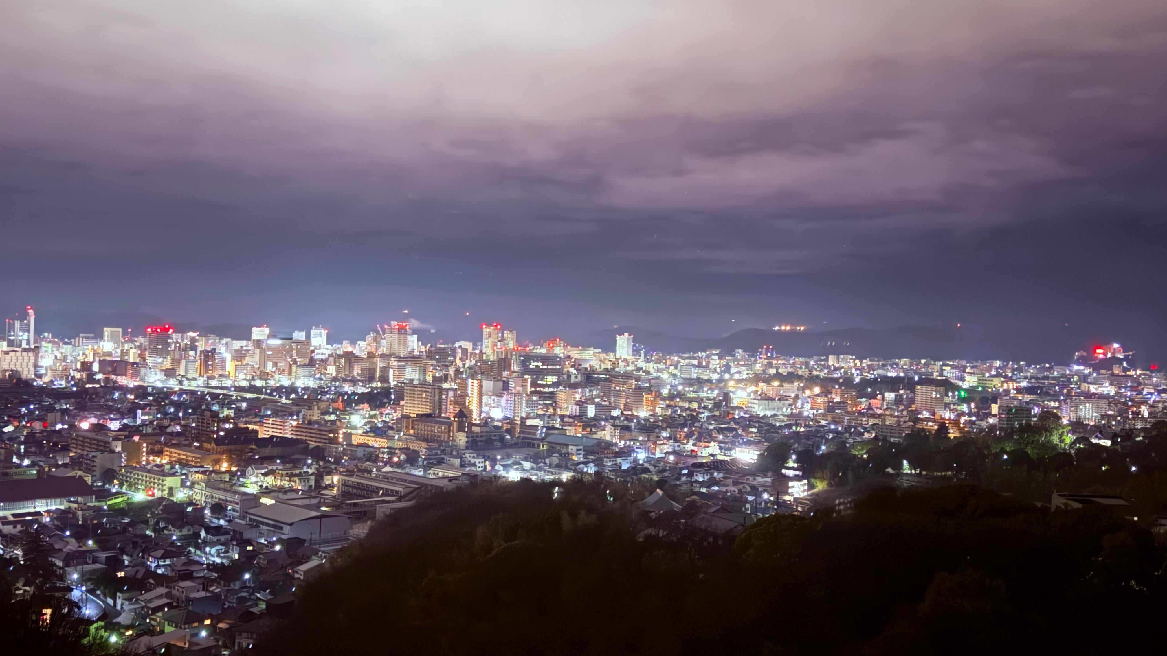 客室からの夜景