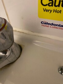 Dirt around the taps
