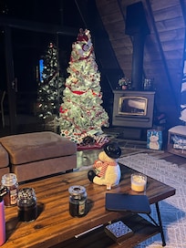 Christmas tree furnished -very pretty