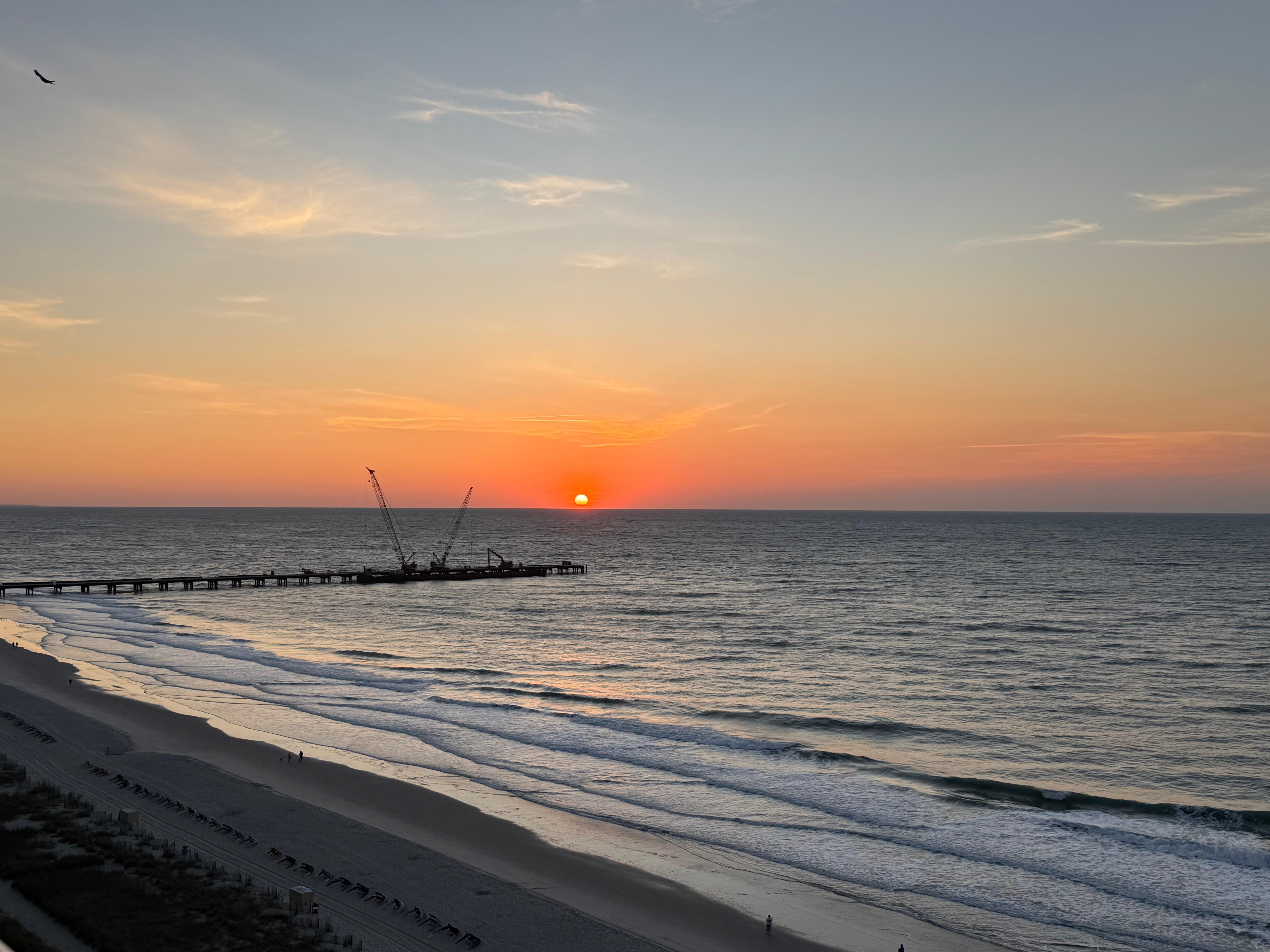 Sunrise from the balcony