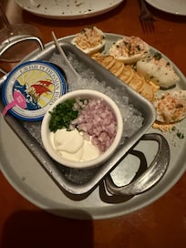 Caviar good but the boiled eggs accompaniment was bad