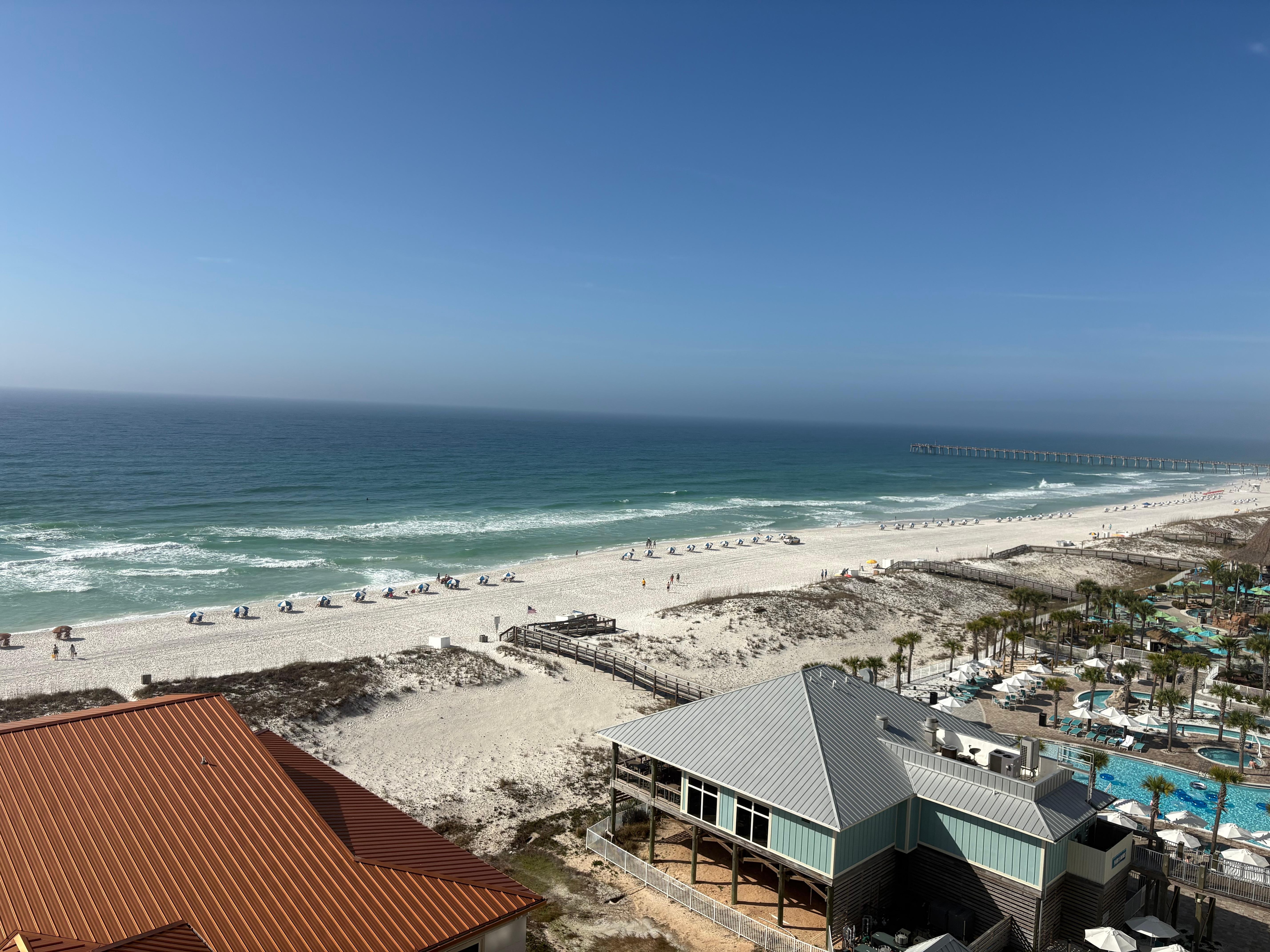 Looking west from balcony 