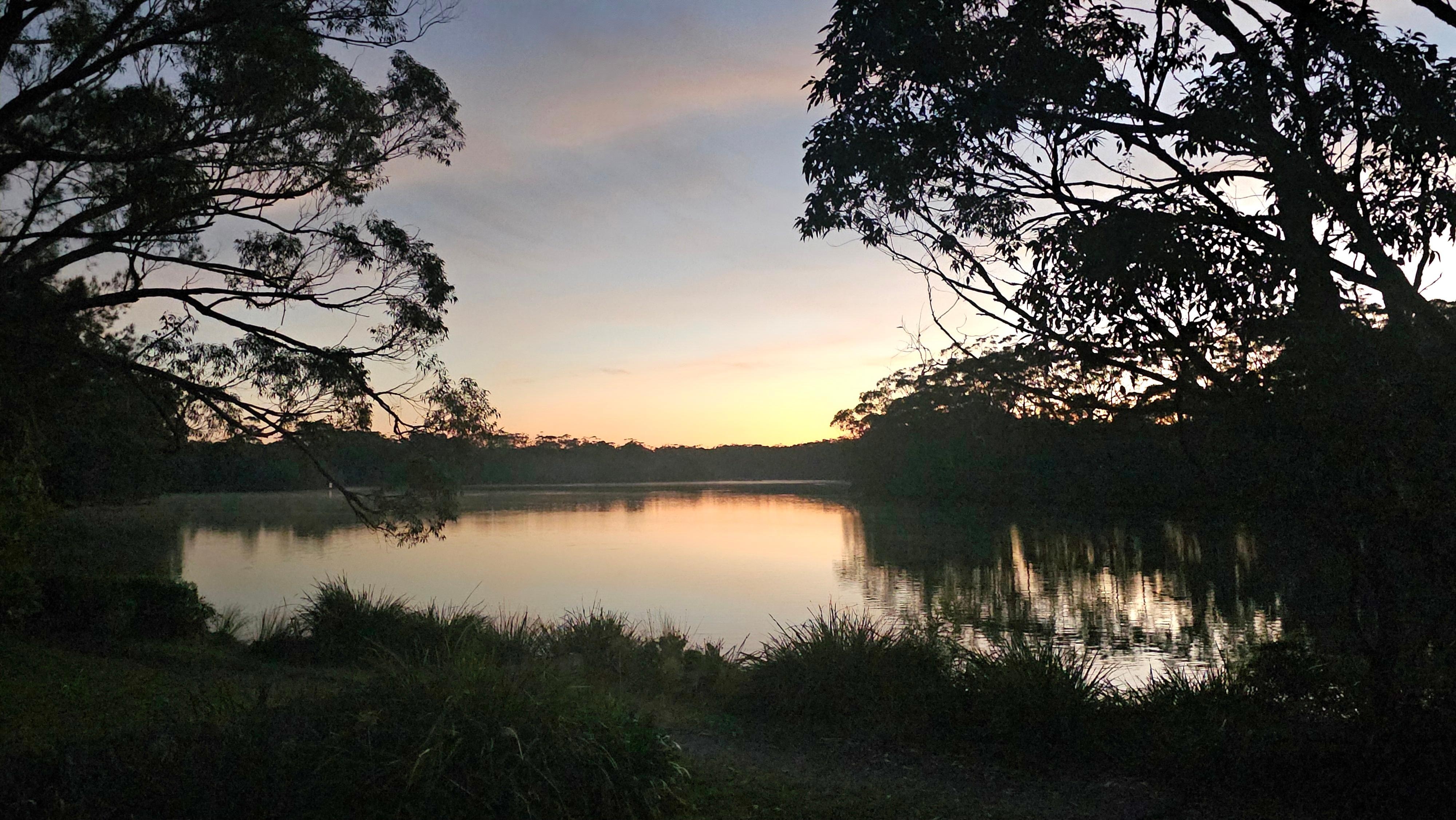 sunset from the deck
