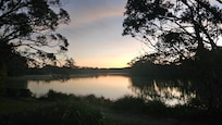 sunset from the deck