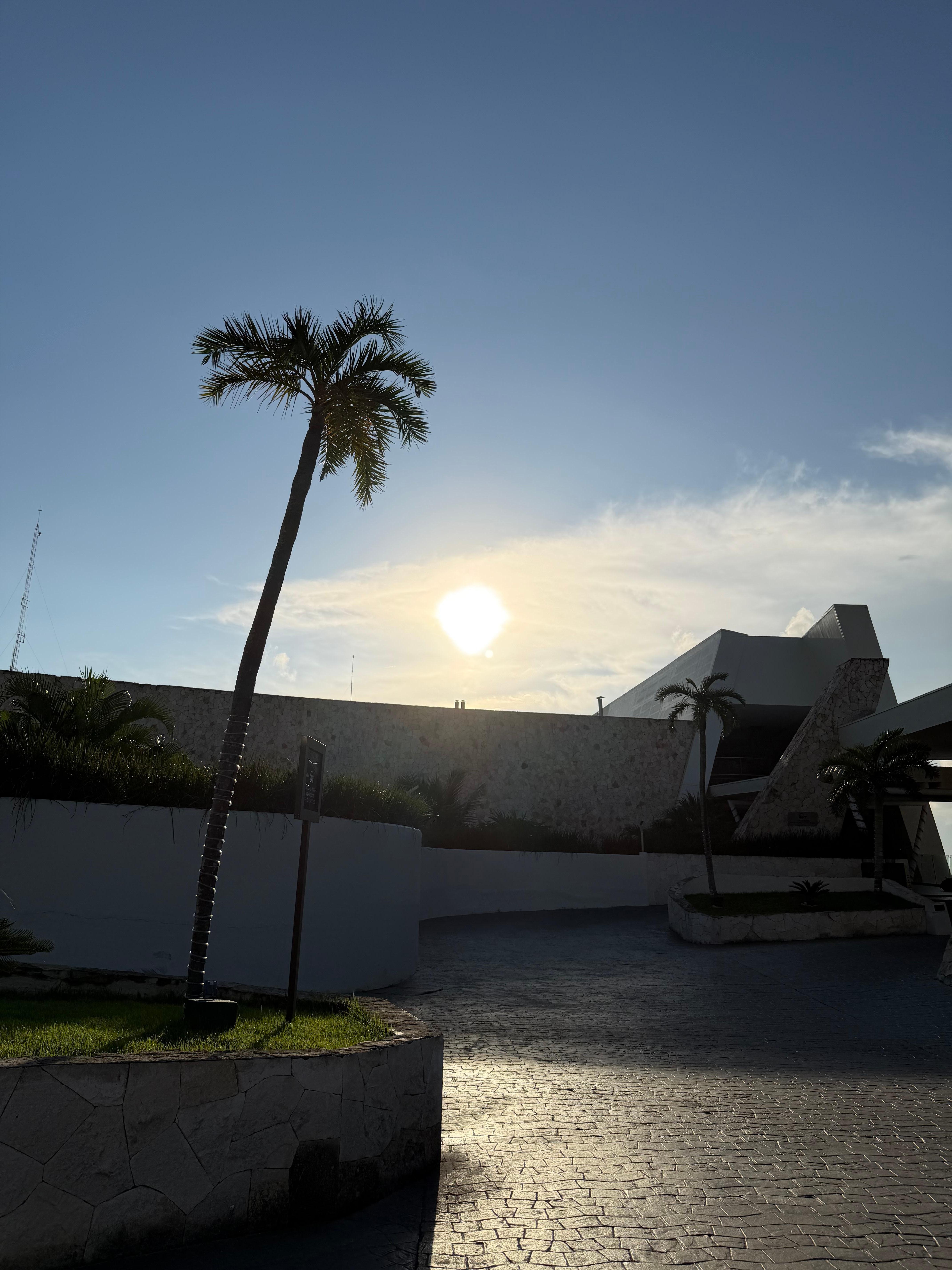 The base of the lobby entrance 