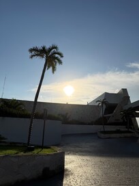 The base of the lobby entrance