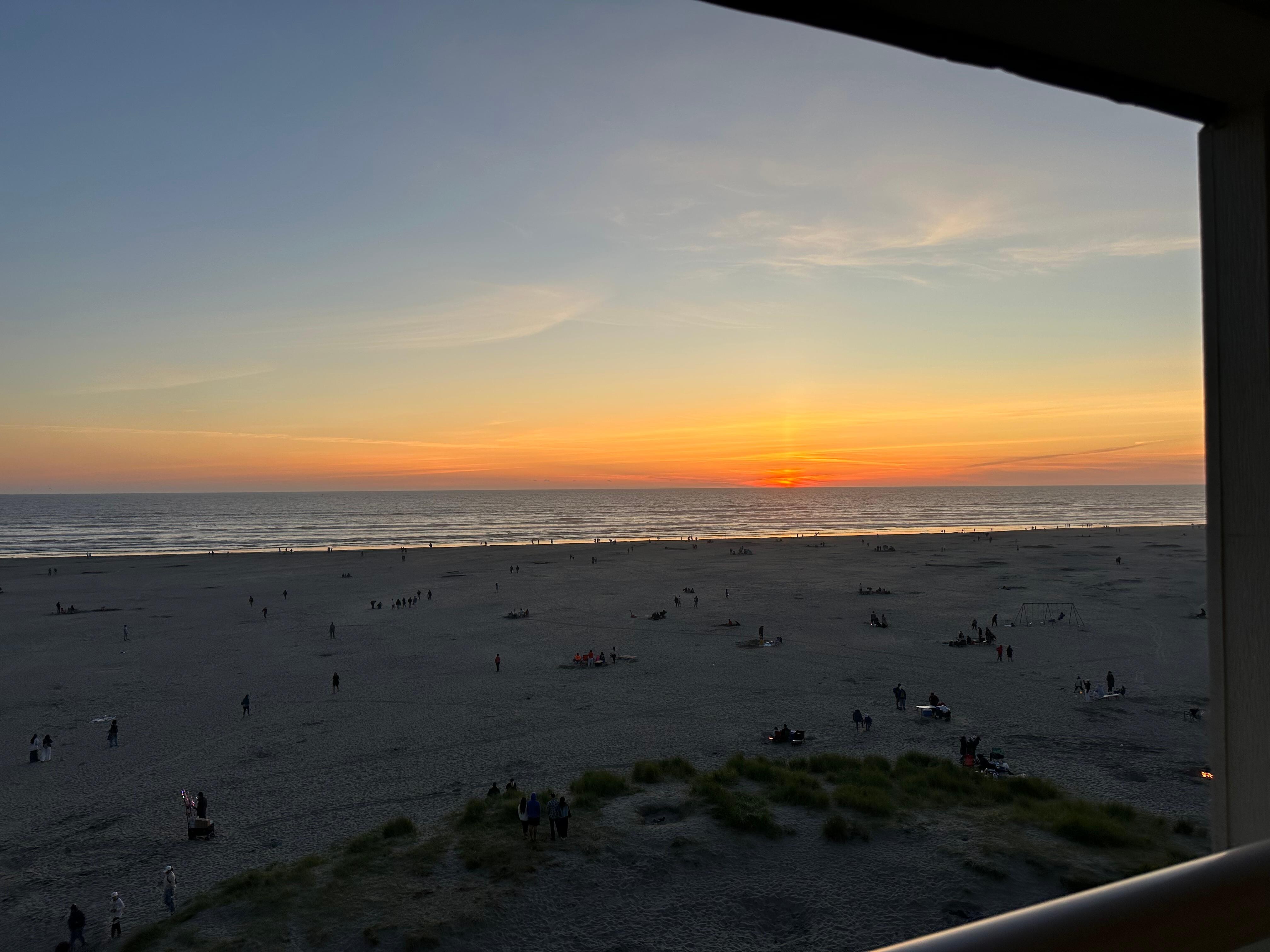 Balcony sunset view on 7/5.