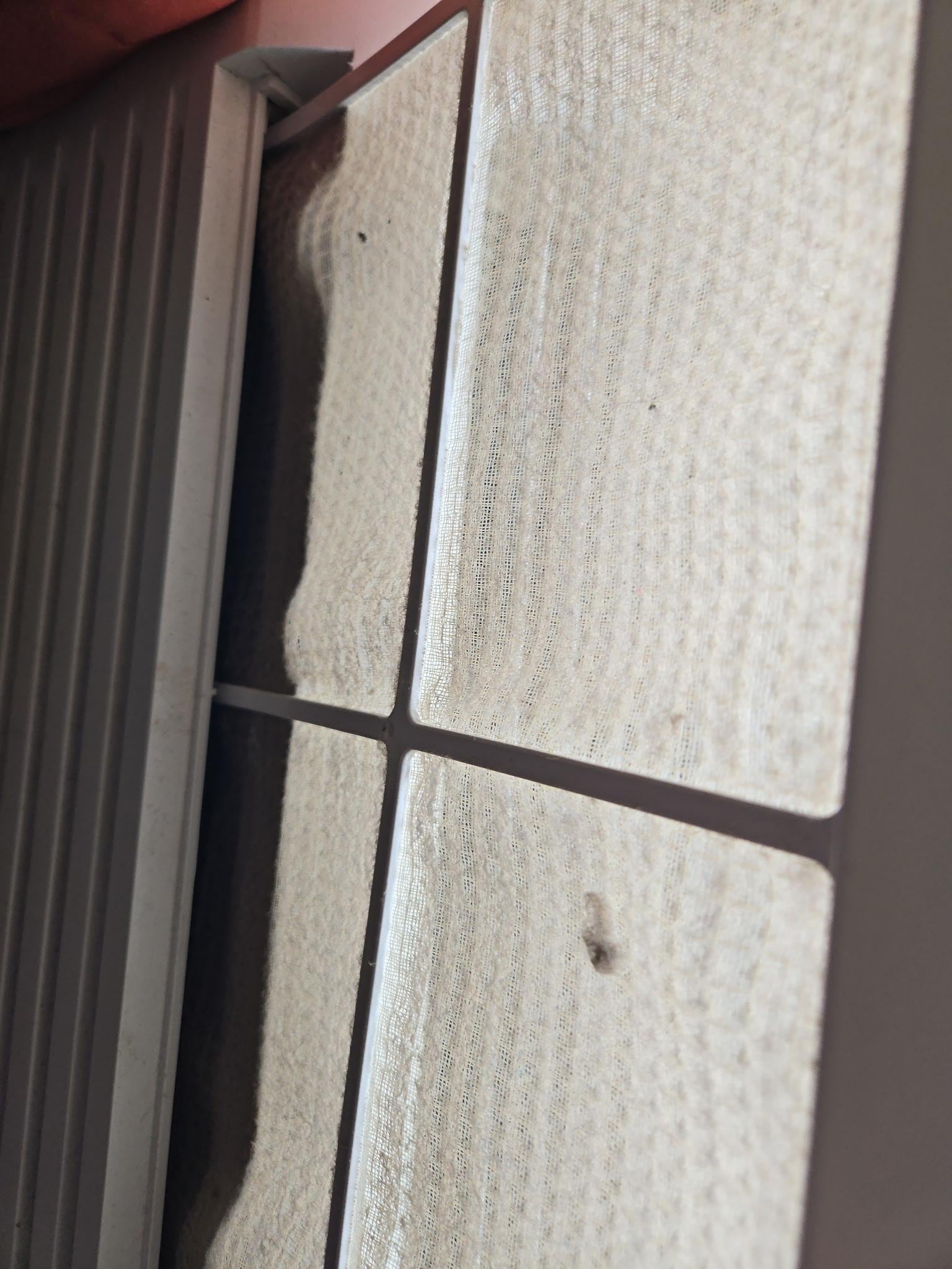 Vent screen not cleaned