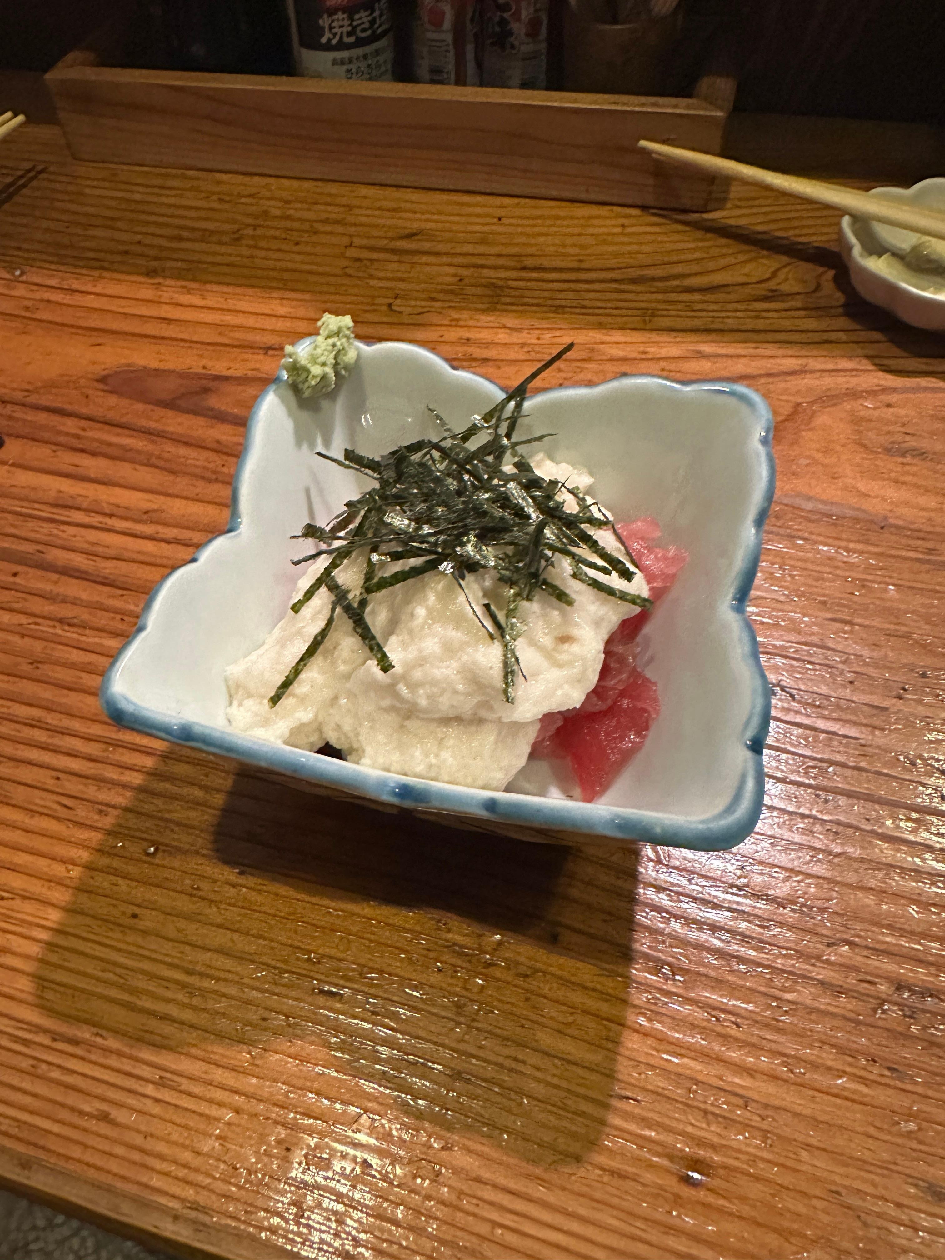 やまいもが弾力あった
