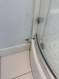 Damage on wall water from shower i assume
