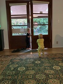So excited to play outside first thing in the AM