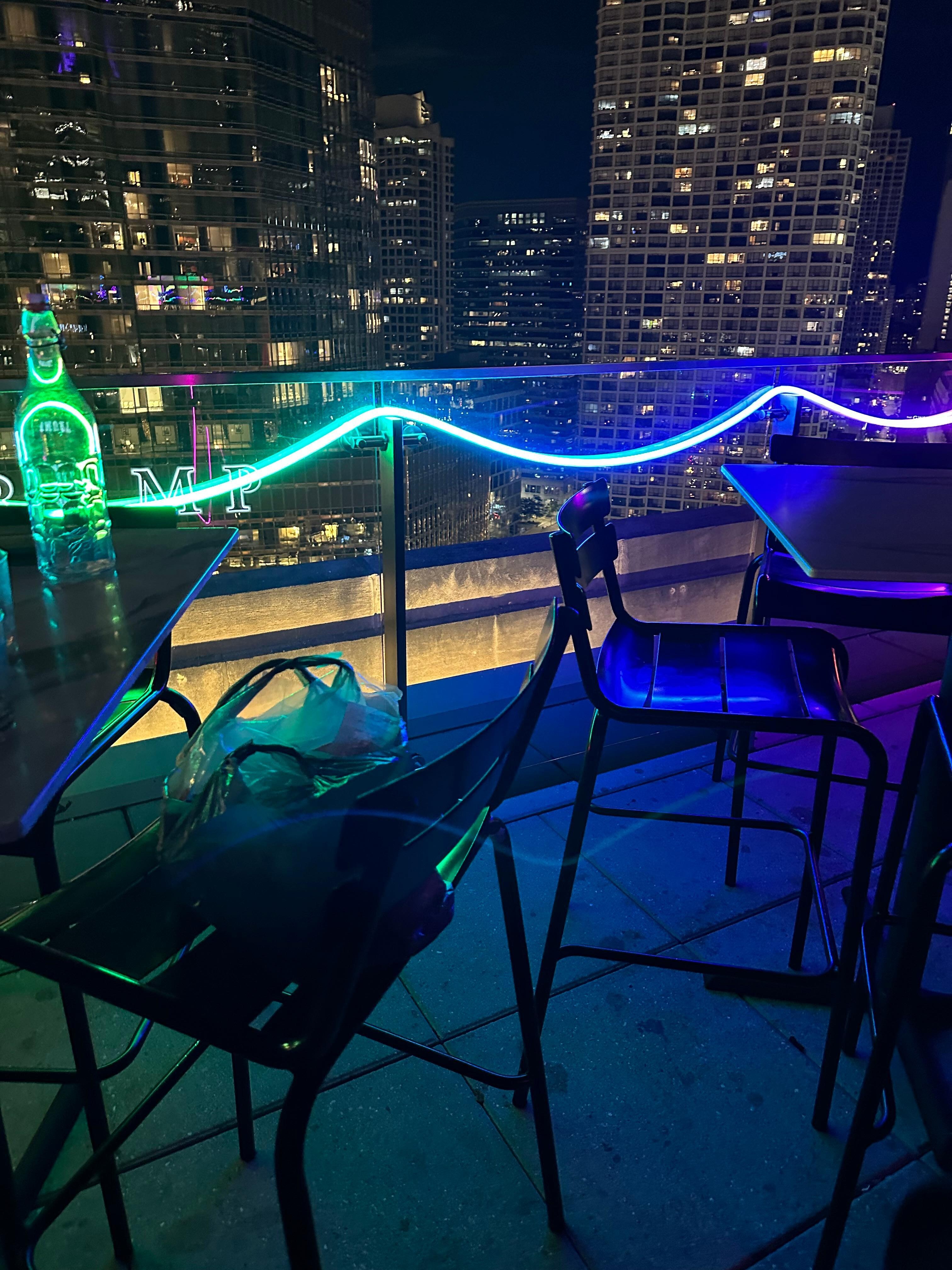 Taken from the rooftop area