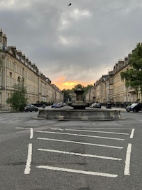 Great Pulteney Street, a Bath stone Georgian terrace near the city centre
