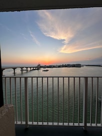 Sunset from the balcony