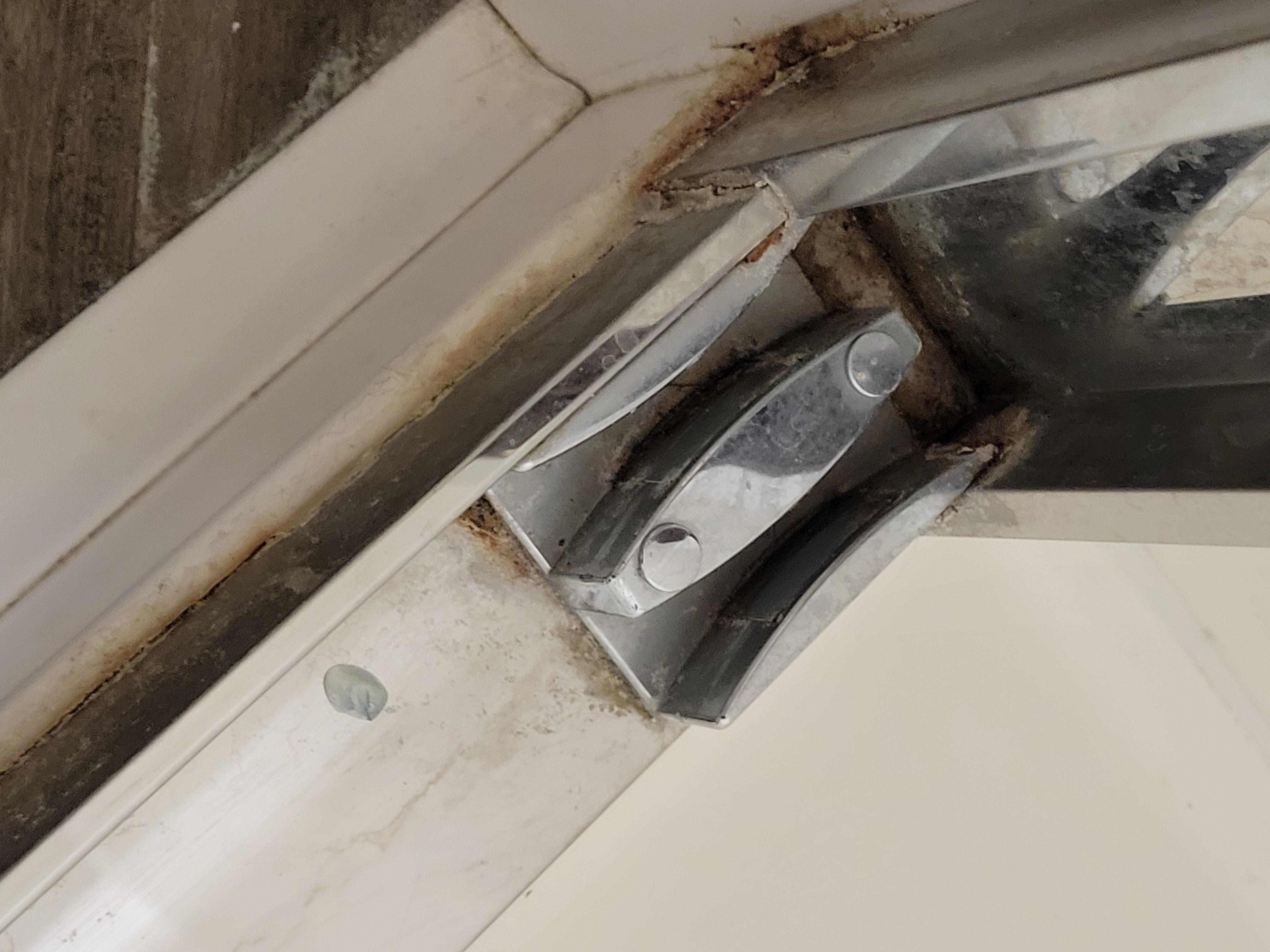 Inside shower 