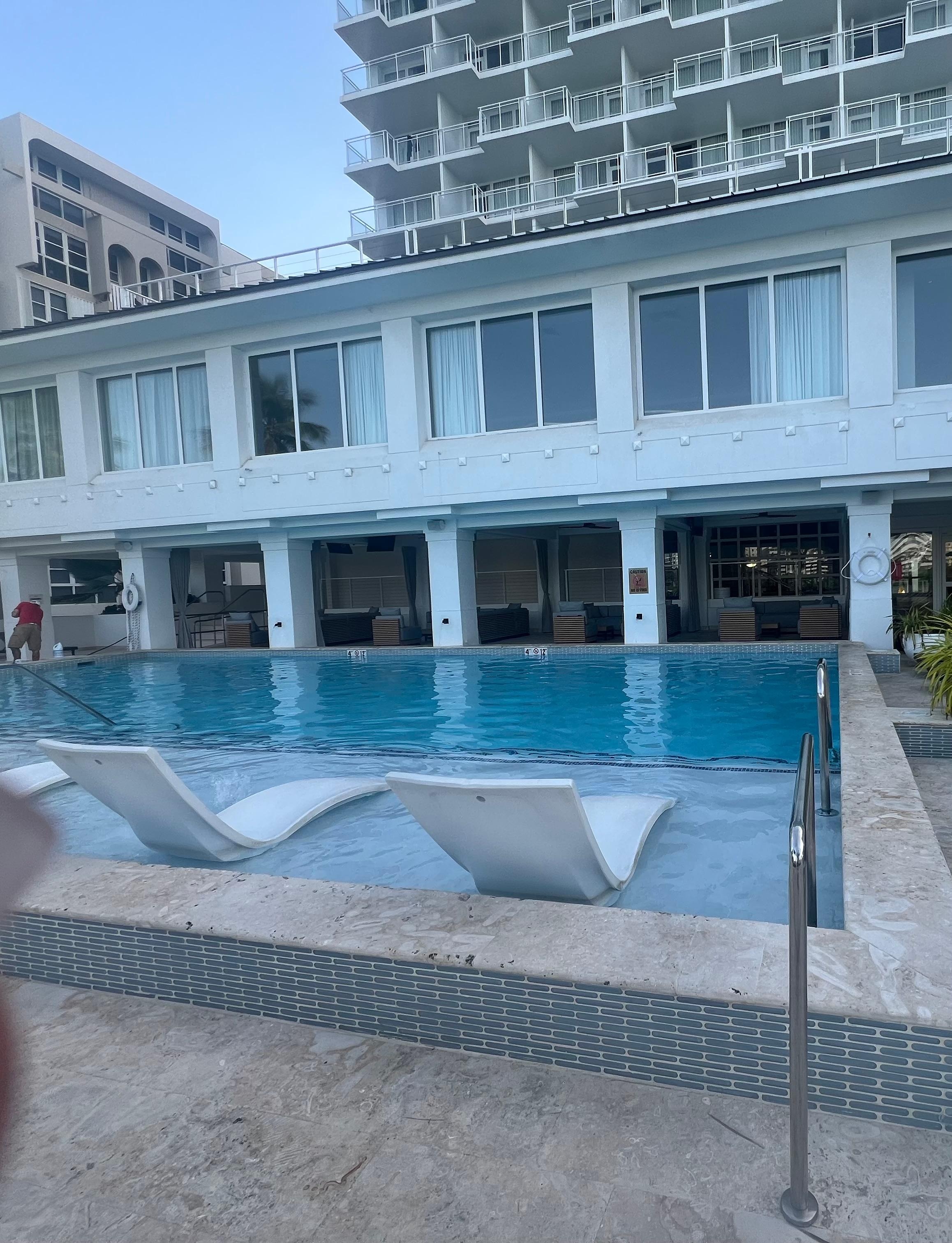 Outside pool