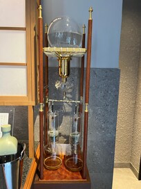 Green tea made with a slow drip