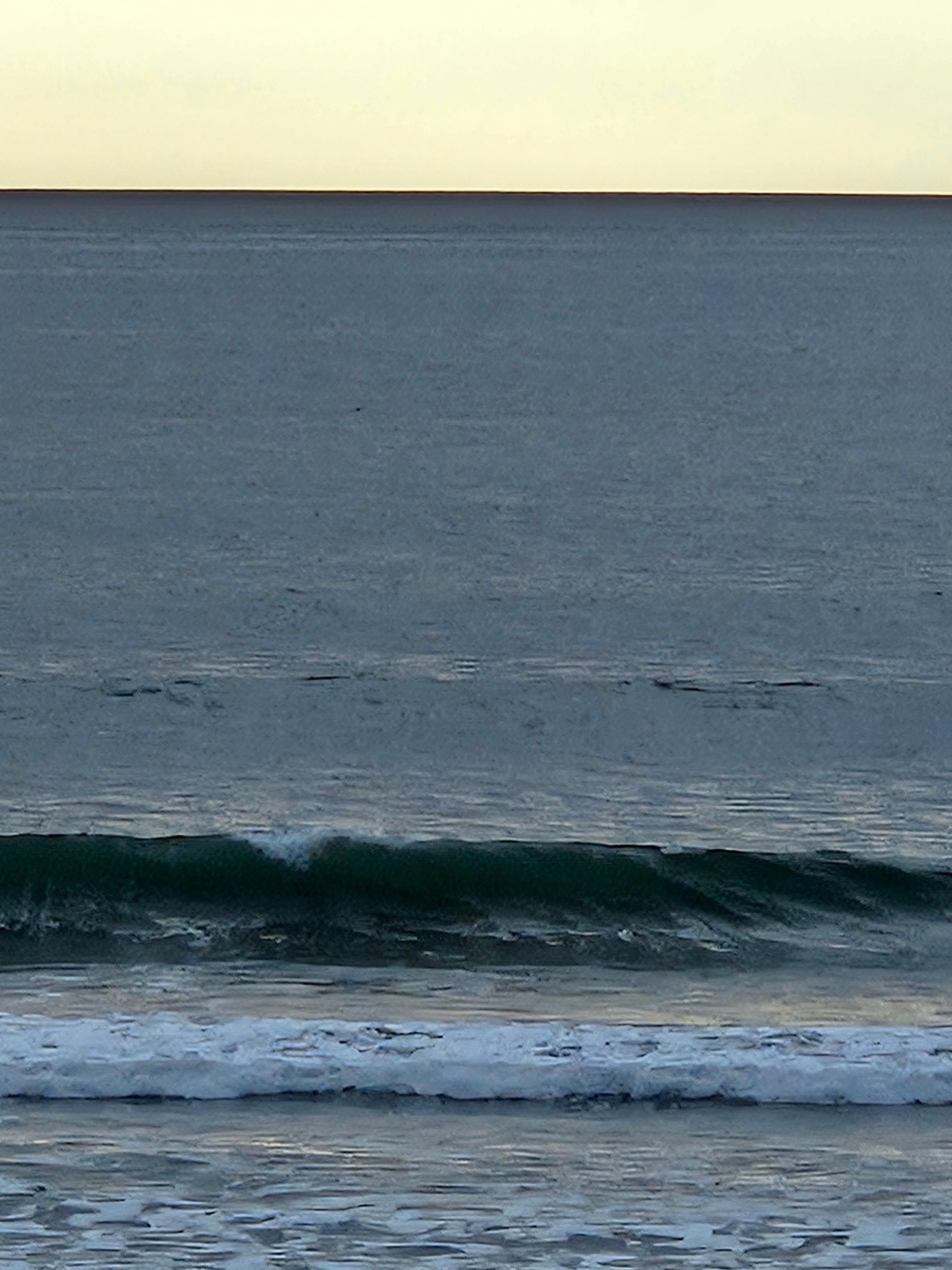 How close the waves are all done outside the big living room window you have