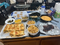 The feast we made while staying
