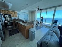 Dining area and kitchen! Great to work in.