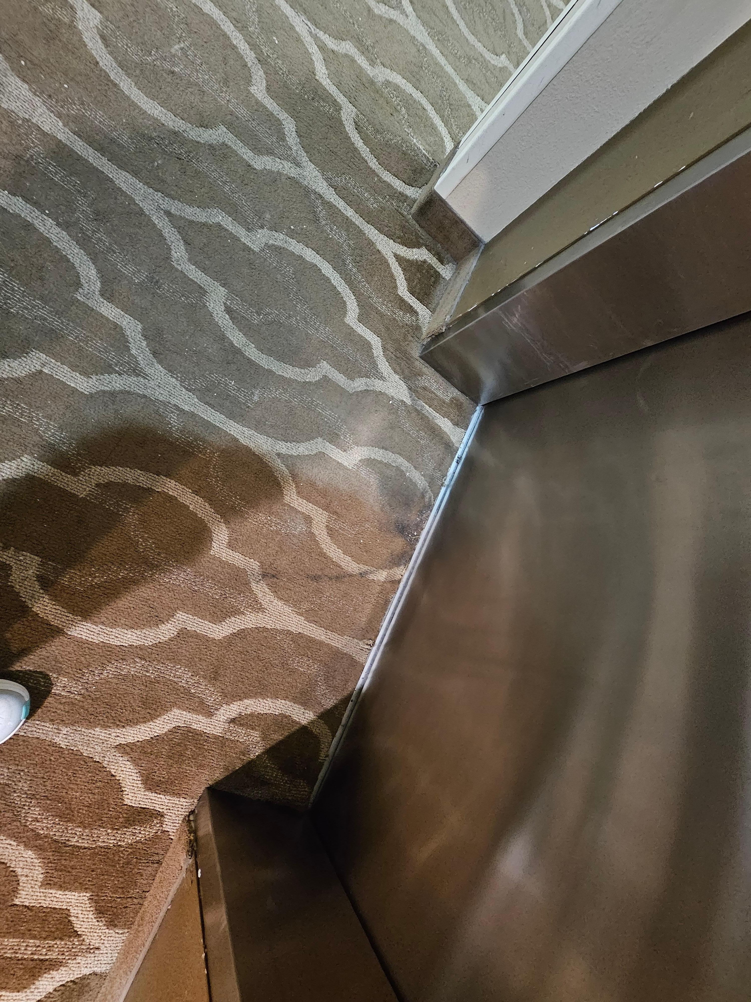 Dirty stained carpet