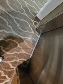 Dirty stained carpet