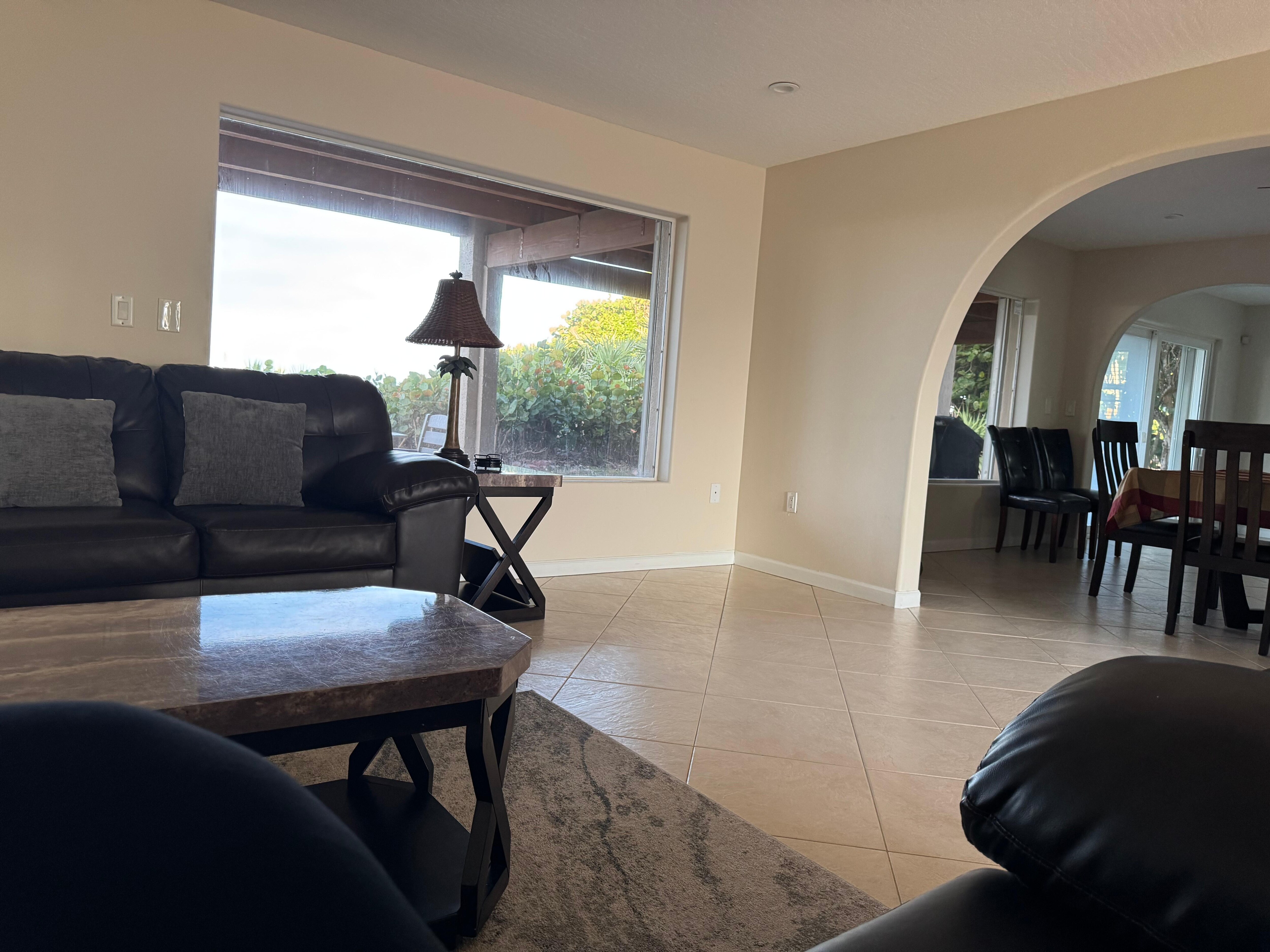 Lower Level Living & Dining Rooms