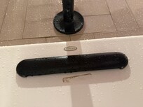 Mold under bath drain