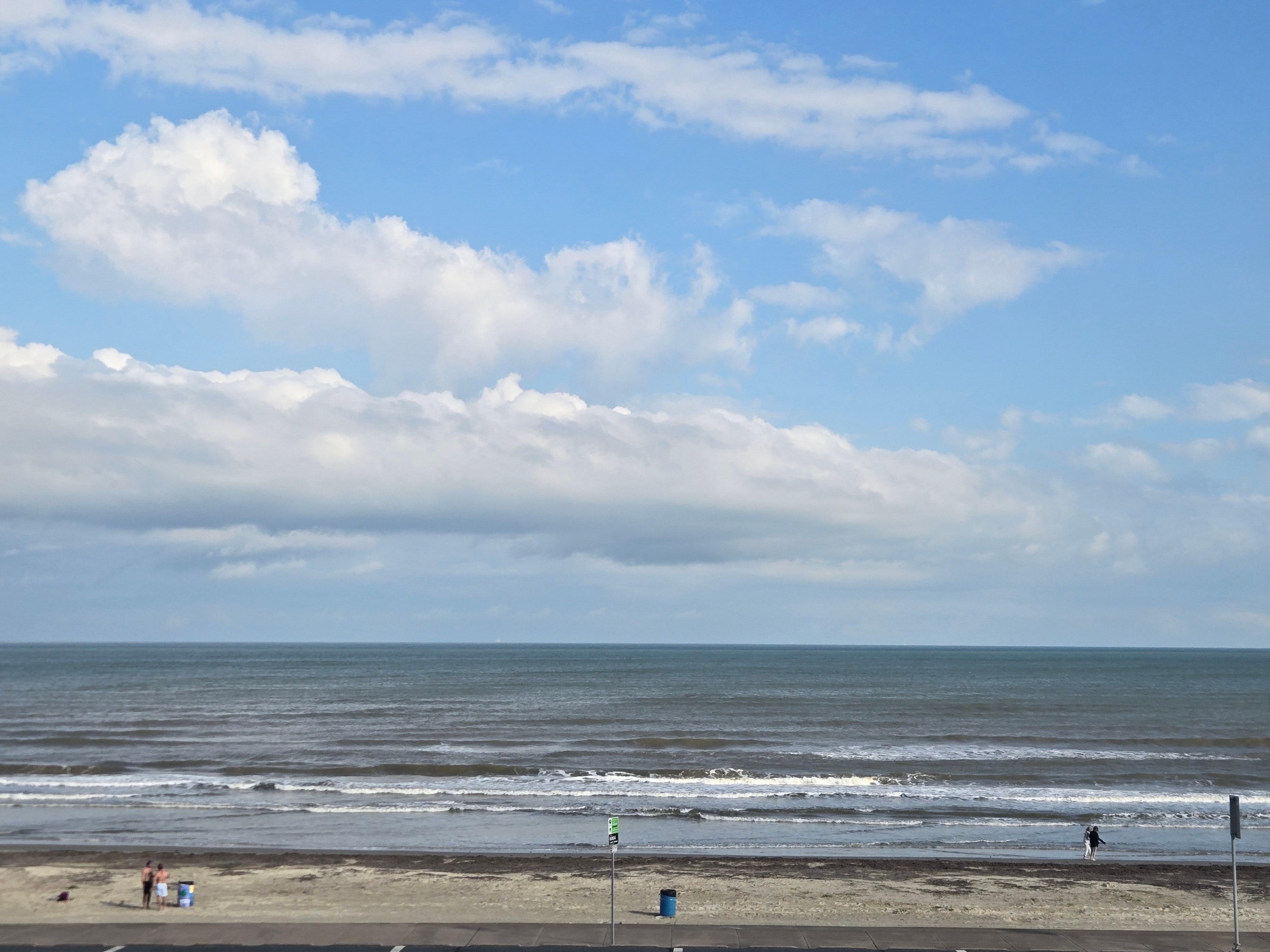 The view from the balcony. 