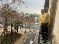 A picture from one balcony to the other!