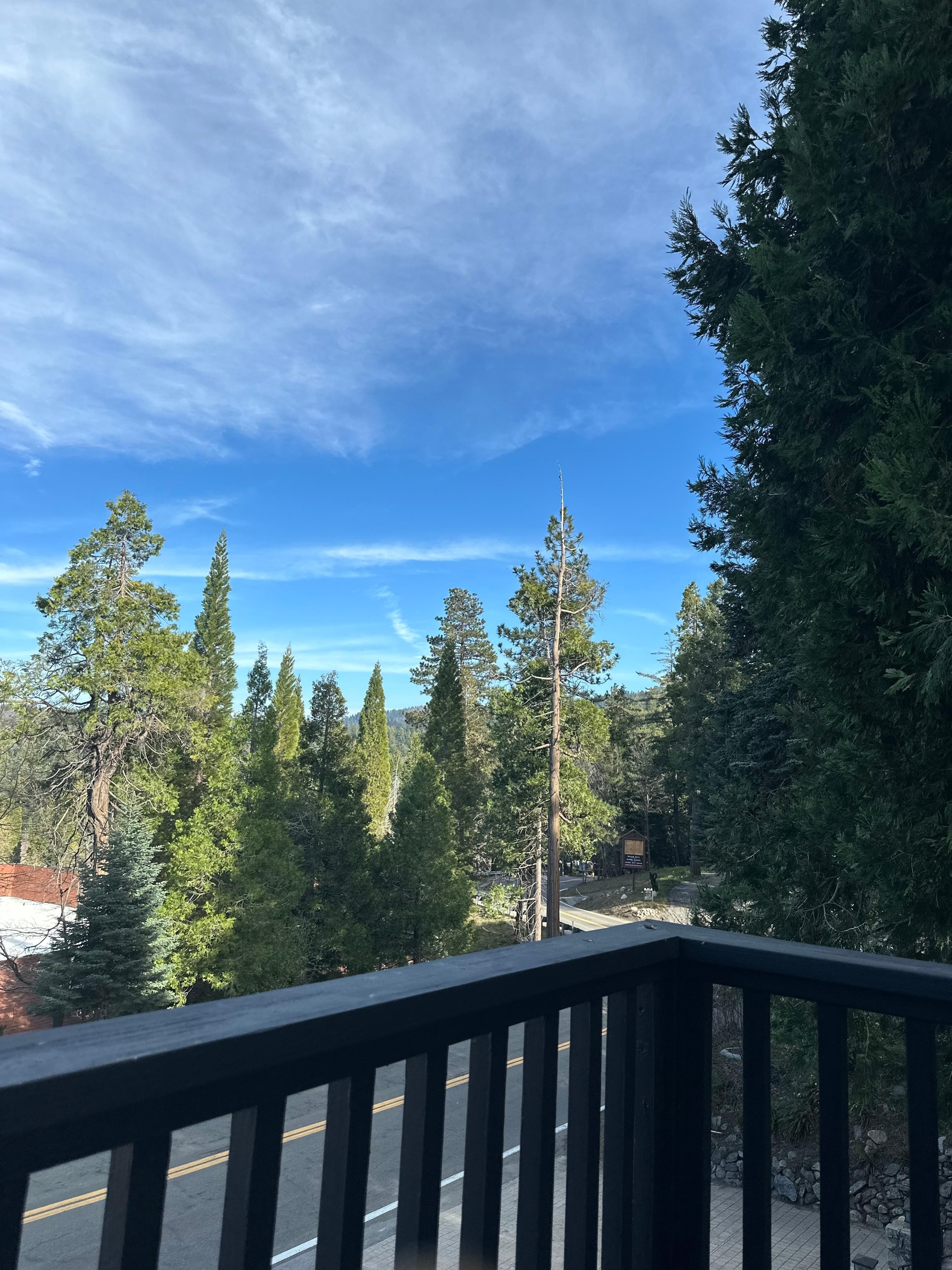 Our view from the balcony 