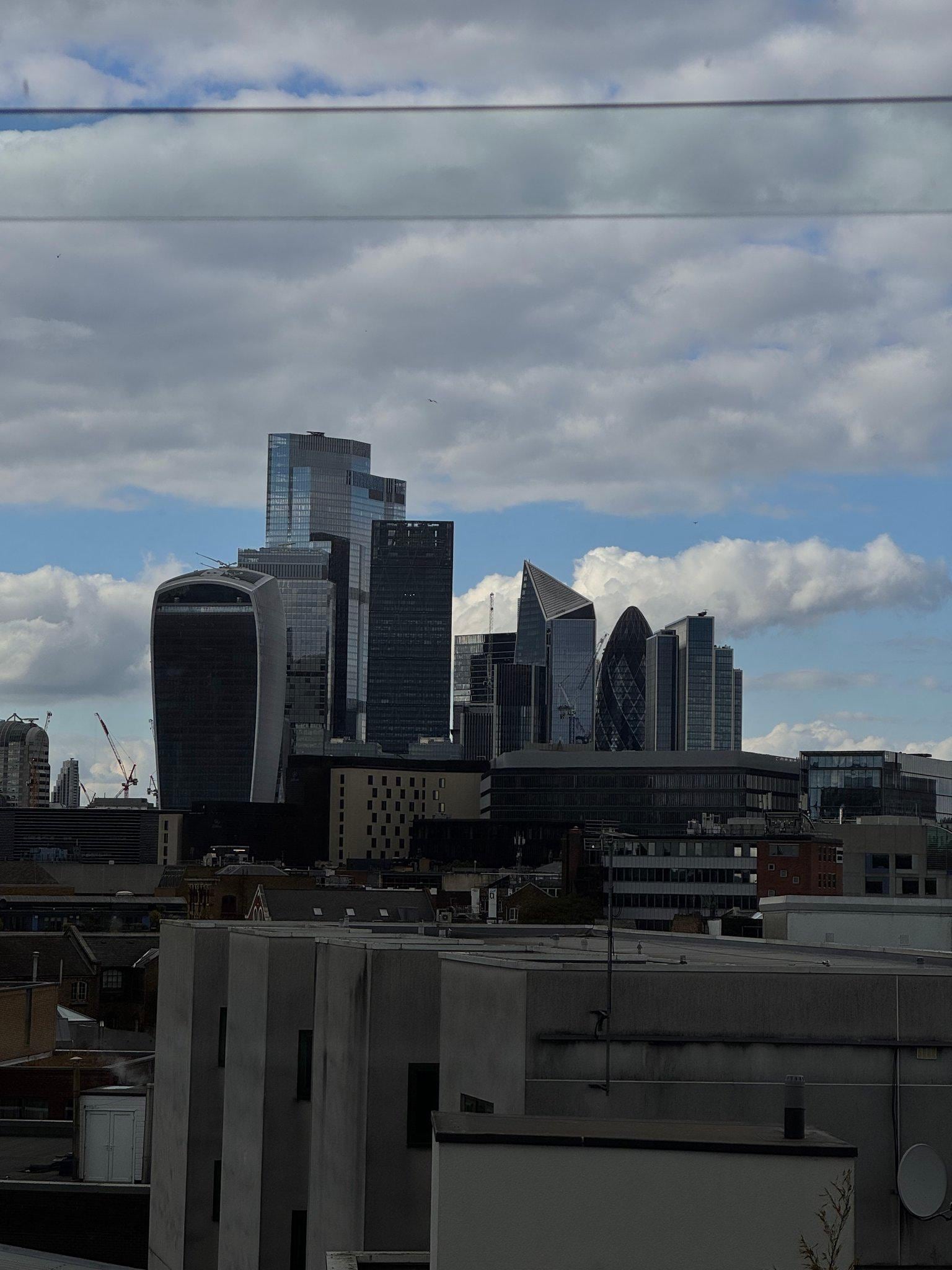 View from the hallway of our floor (5th). 