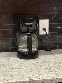 Actual coffee pot in house