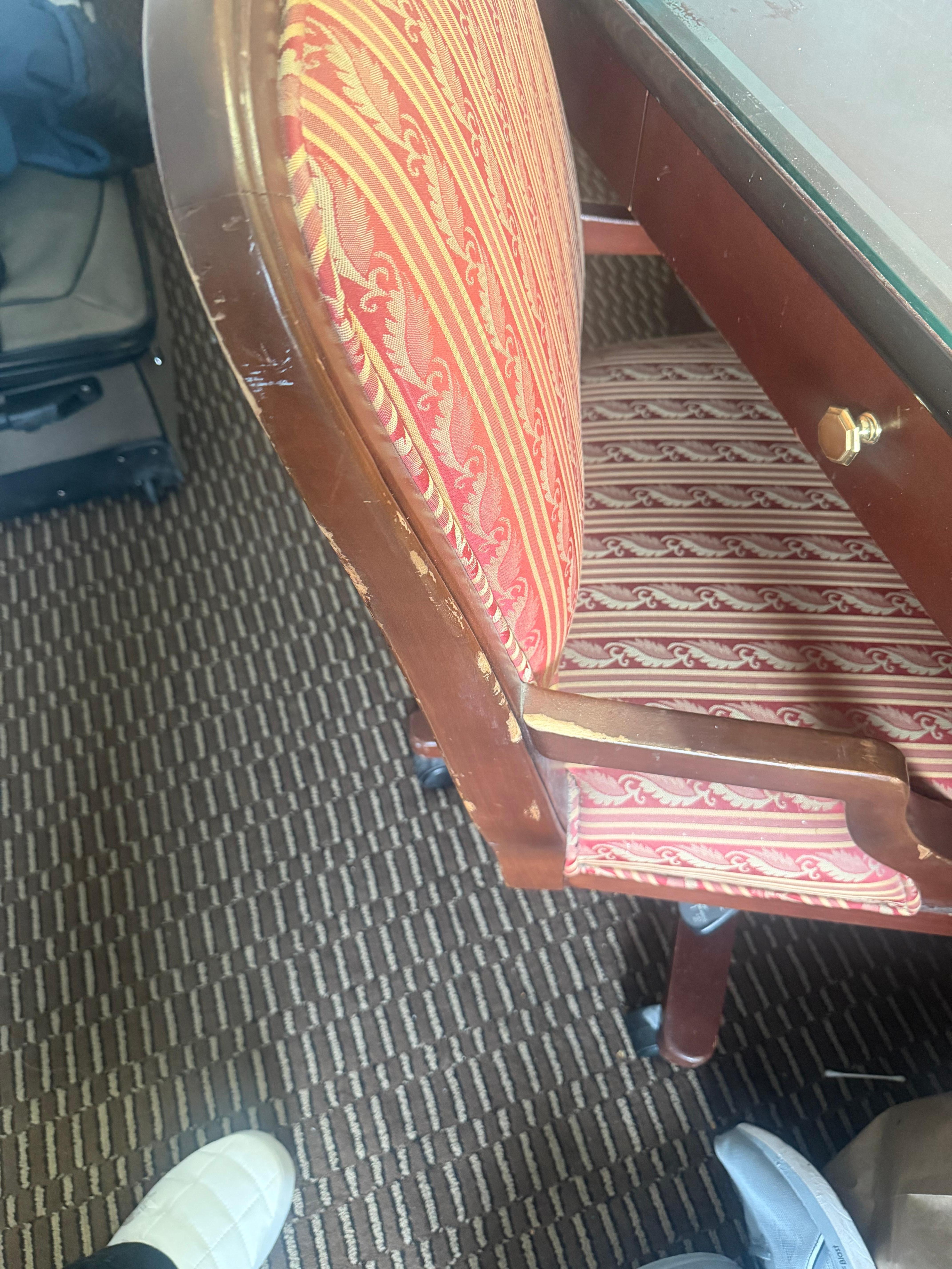 Broken and dirty furniture 