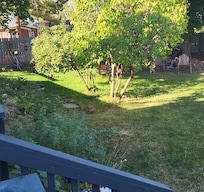 View from deck- more gardens