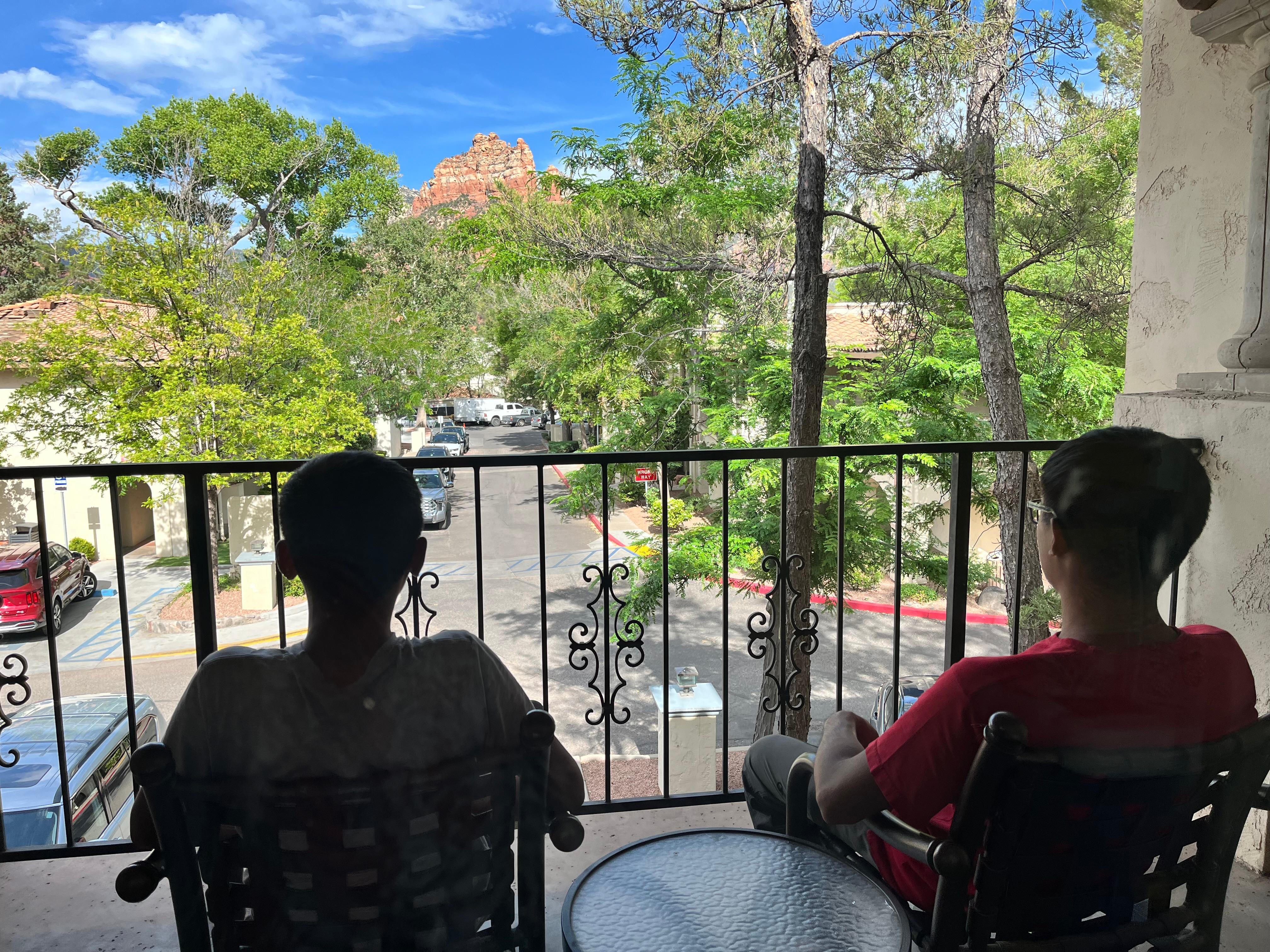 View from our balcony