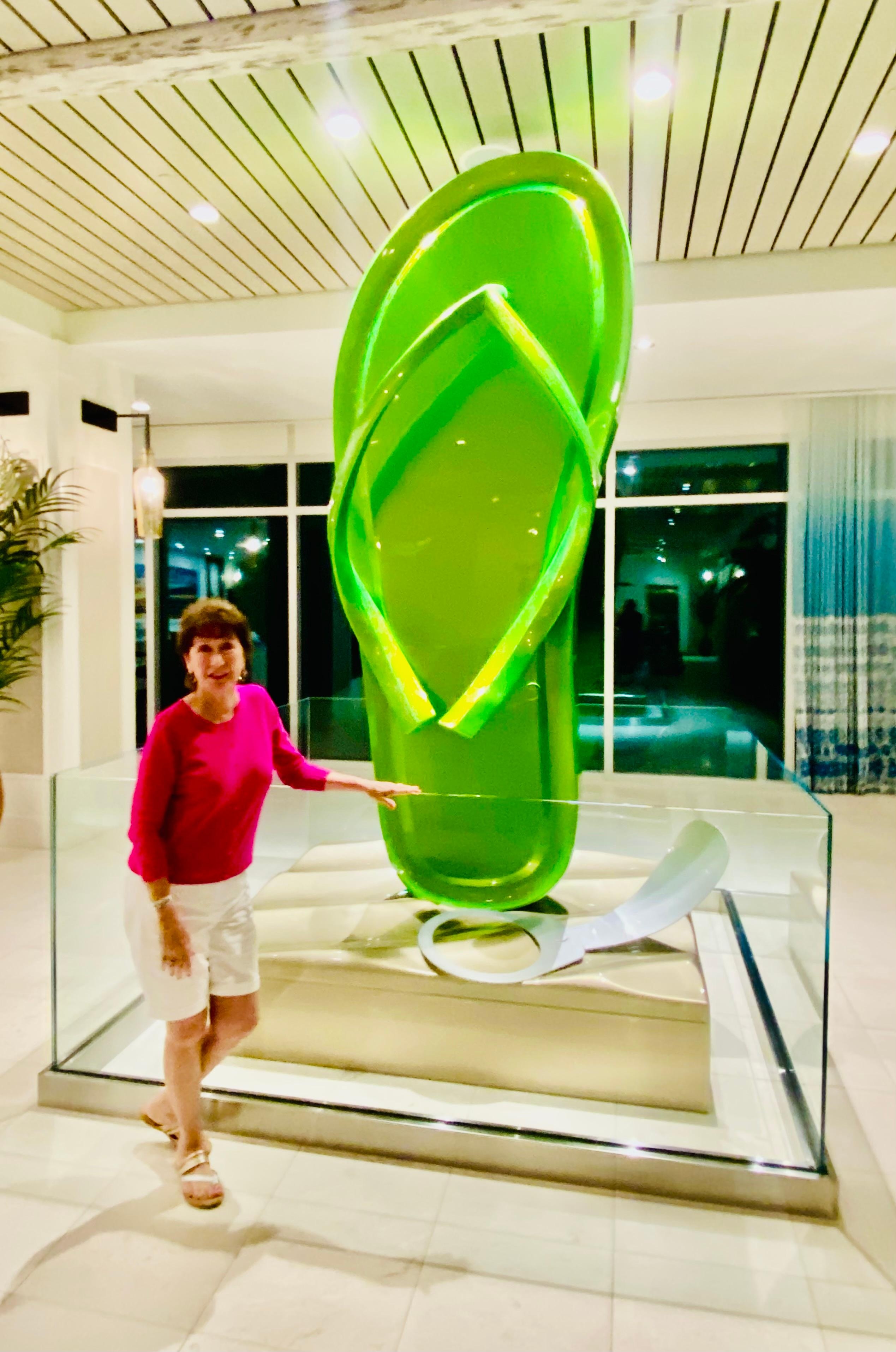 Huge flip flop in lobby
Really cool